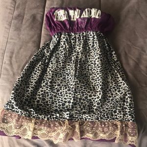 Zeta Tau Alpha Maroon/ Gold Lace Tailgating Dress